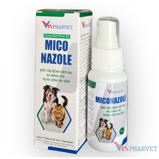 Thuốc Trị nấm, viêm da dạng xịt MICONAZOLE chai 50ml